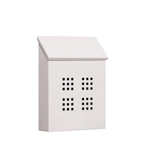 SALSBURY INDUSTRIES Salsbury 4625WHT Decorative Vertical Style Traditional Mailbox In White 4625WHT